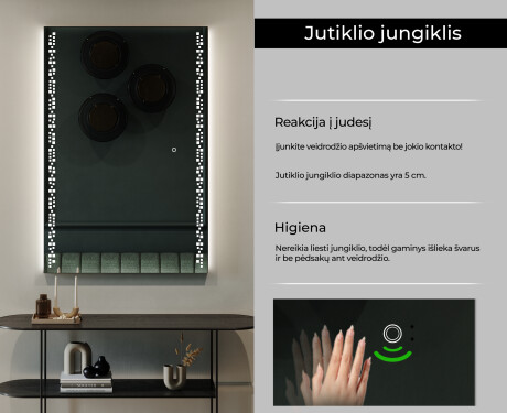 Vertikalus apšviestas vonios veidrodis LED L38 #6