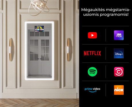 Vertikalus apšviestas vonios veidrodis LED L01 #2