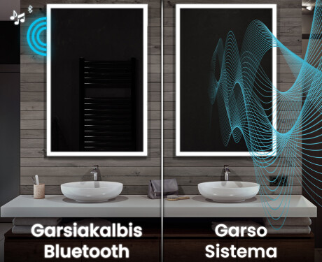 Vertikalus apšviestas vonios veidrodis LED L01 #7