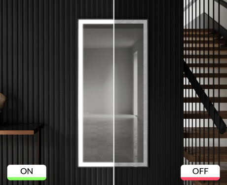 Vertikalus apšviestas vonios veidrodis LED L01 #9