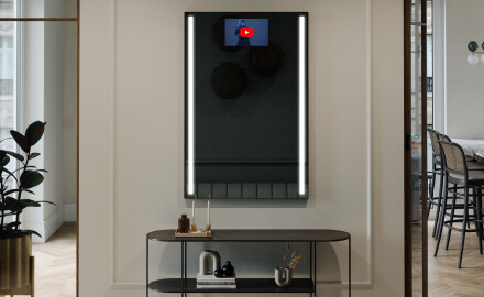 Vertikalus apšviestas vonios veidrodis LED L02
