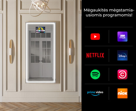 Vertikalus apšviestas vonios veidrodis LED L49 #2