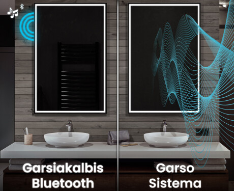 Vertikalus apšviestas vonios veidrodis LED L49 #7