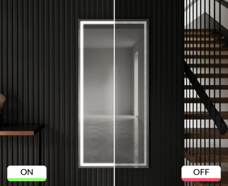 Vertikalus apšviestas vonios veidrodis LED L49 #9