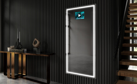 Vertikalus apšviestas vonios veidrodis LED L49