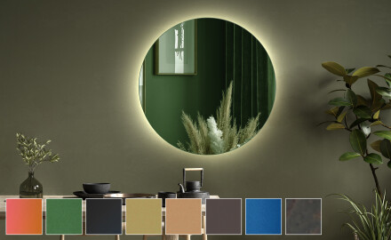 Apvalūs veidrodis ant sienos L175