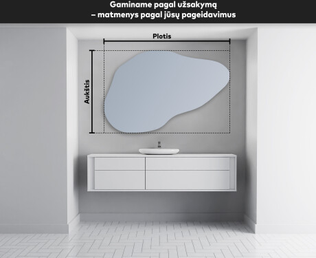 Dekoratyvinis veidrodis su LED apšvietimu P221 #3