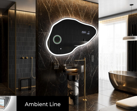 Dekoratyvinis veidrodis su LED apšvietimu P222