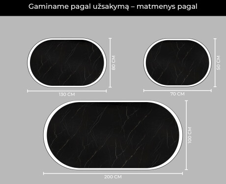 Apšviestas vonios veidrodis LED L230 #5