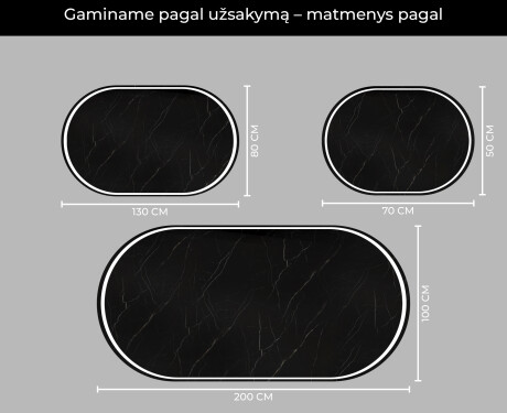 Apšviestas vonios veidrodis LED L231 #5
