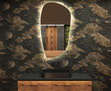 Sieninis dekoratyvinis veidrodis su led I221