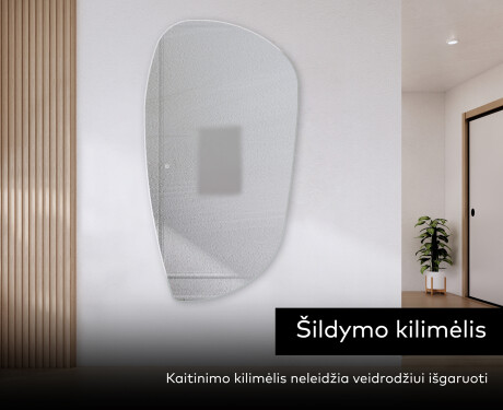 Sieninis dekoratyvinis veidrodis su led I221 #8