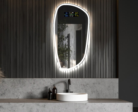 Sieninis dekoratyvinis veidrodis su LED I222 #6