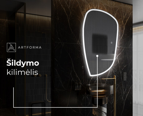 Sieninis dekoratyvinis veidrodis su LED I222 #8