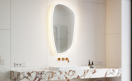 Sieninis dekoratyvinis veidrodis su LED I222