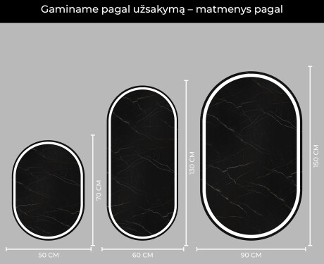 Apšviestas vonios veidrodis LED L231 #4