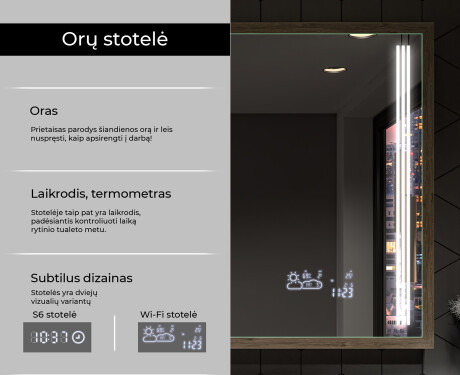 Apšviestas Veidrodis Veidrodis LED Su Rėmu - FrameLine L131 #8