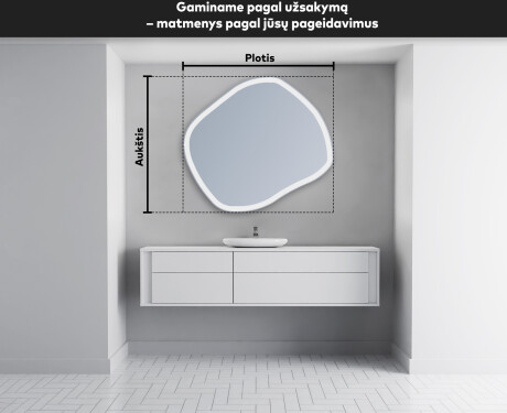 Dekoratyvinis veidrodis su LED apsvietimu R222 #4