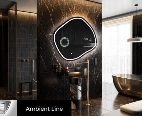 Dekoratyvinis veidrodis su LED apsvietimu R223