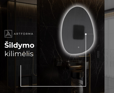 Dekoratyvinis veidrodis su LED apšvietimu SF221 #9