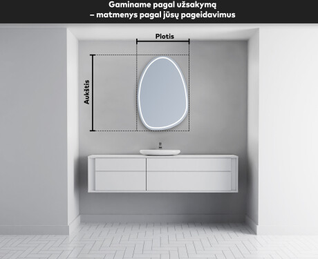 Dekoratyvinis veidrodis su LED apšvietimu SF223 #4