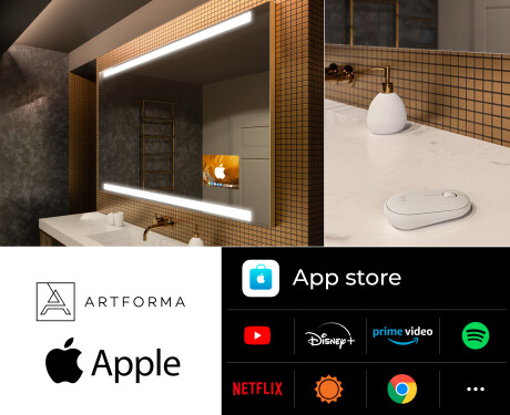 SMART Veidrodis su apšvietimu LED L47 Apple #2