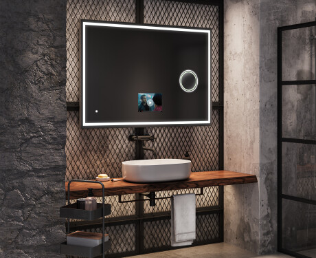 SMART Apšviestas vonios veidrodis LED L49 Apple #8