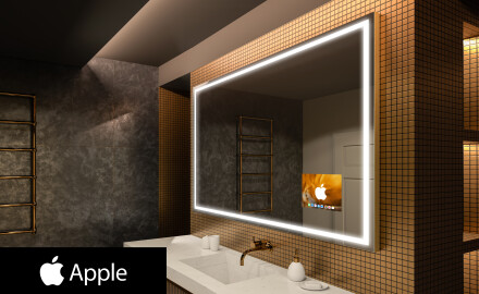 SMART Apšviestas vonios veidrodis LED L49 Apple