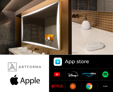 SMART Veidrodis su apšvietimu LED L77 Apple #2