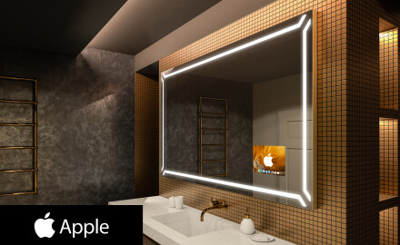 SMART Apšviestas vonios veidrodis LED L129 Apple