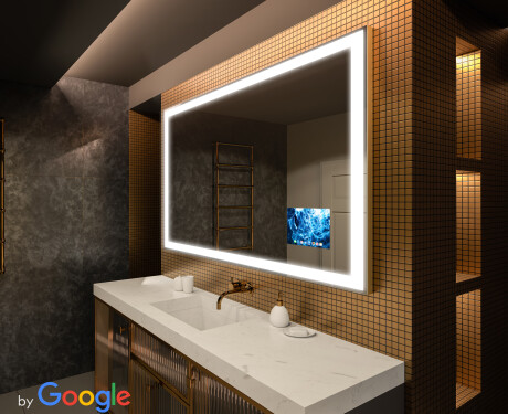 Apšviestas vonios veidrodis LED SMART L01 Serija Google #1