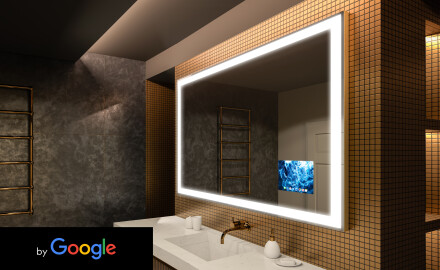 Apšviestas vonios veidrodis LED SMART L01 Serija Google