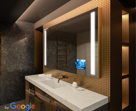 Apšviestas vonios veidrodis LED SMART L02 Serija Google #1