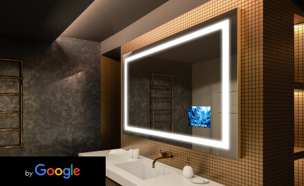 Apšviestas vonios veidrodis LED SMART L15 Serija Google