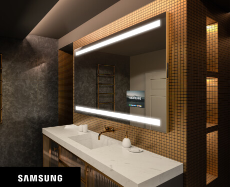SMART Apšviestas vonios veidrodis LED L09 Samsung #1