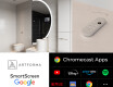 SMART Nereguliarus veidrodis su apšvietimu LED A222 Google #2