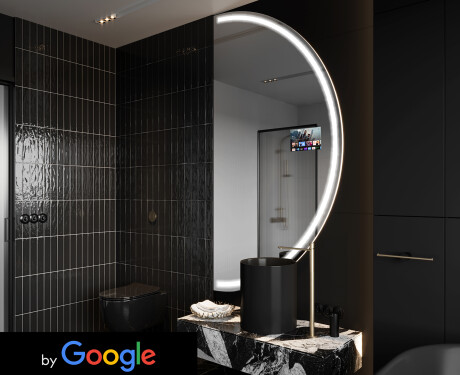 SMART Nereguliarus veidrodis su apšvietimu LED A223 Google