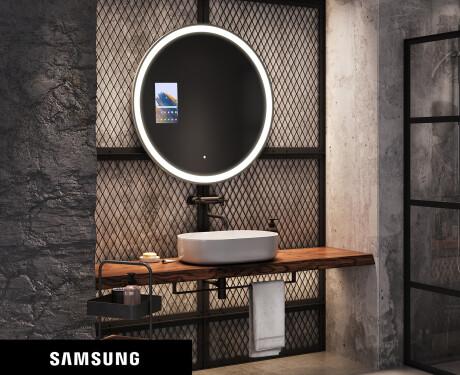 SMART Apvalus veidrodis su apšvietimu LED L76 Samsung
