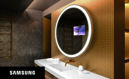 SMART Apvalus veidrodis su apšvietimu LED L76 Samsung