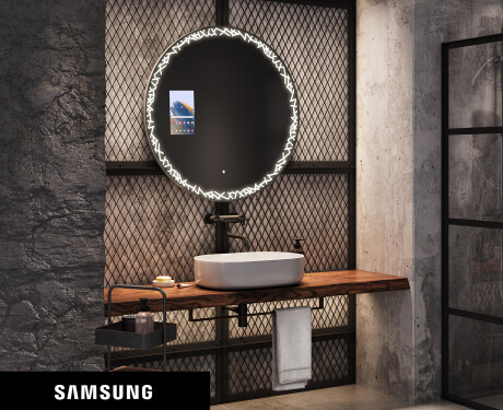 SMART Apvalus veidrodis su apšvietimu LED L115 Samsung