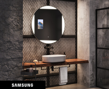 SMART Apvalus veidrodis su apšvietimu LED L116 Samsung