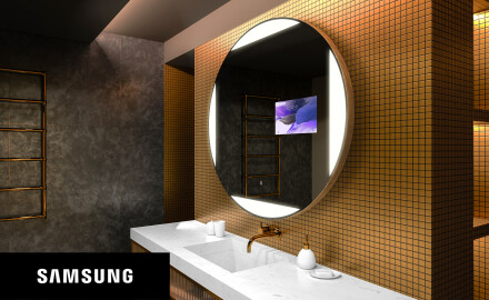 SMART Apvalus veidrodis su apšvietimu LED L116 Samsung