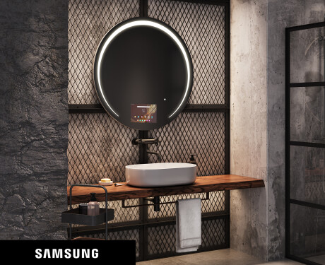 SMART Apvalus veidrodis su apšvietimu LED L153 Samsung