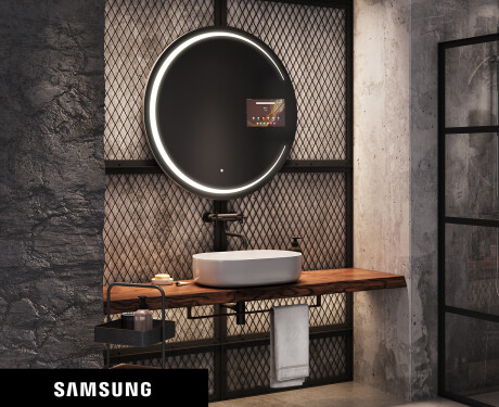 SMART Apvalus veidrodis su apšvietimu LED L156 Samsung