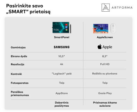 SMART Apvalus veidrodis su apšvietimu LED L156 Samsung #9