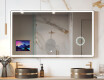 Apvalus modernus LED veidrodis su iPad Displine L146 rėmeliu