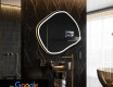 SMART Nereguliarus veidrodis su apšvietimu LED R223 Google