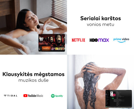 SMART Nereguliarus veidrodis su apšvietimu LED R223 Google #3