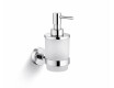 CLASSIC – Skysto muilo dozatorius / matinis stiklas / chromas