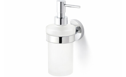 CLASSIC – Skysto muilo dozatorius / matinis stiklas / chromas